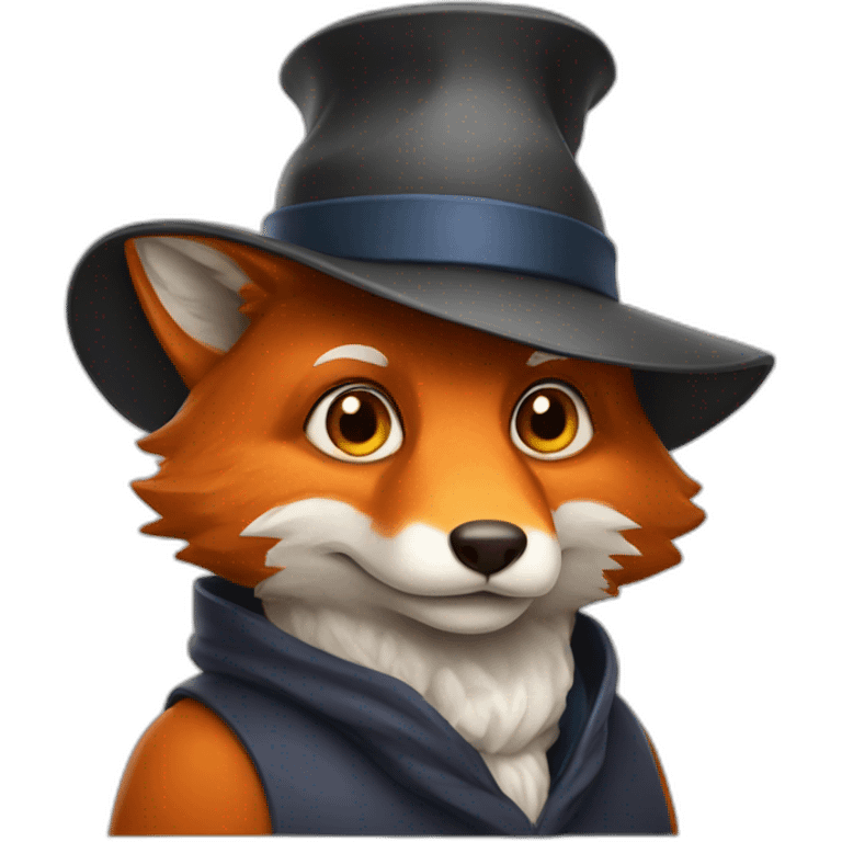 Professor Fox with academic hat emoji