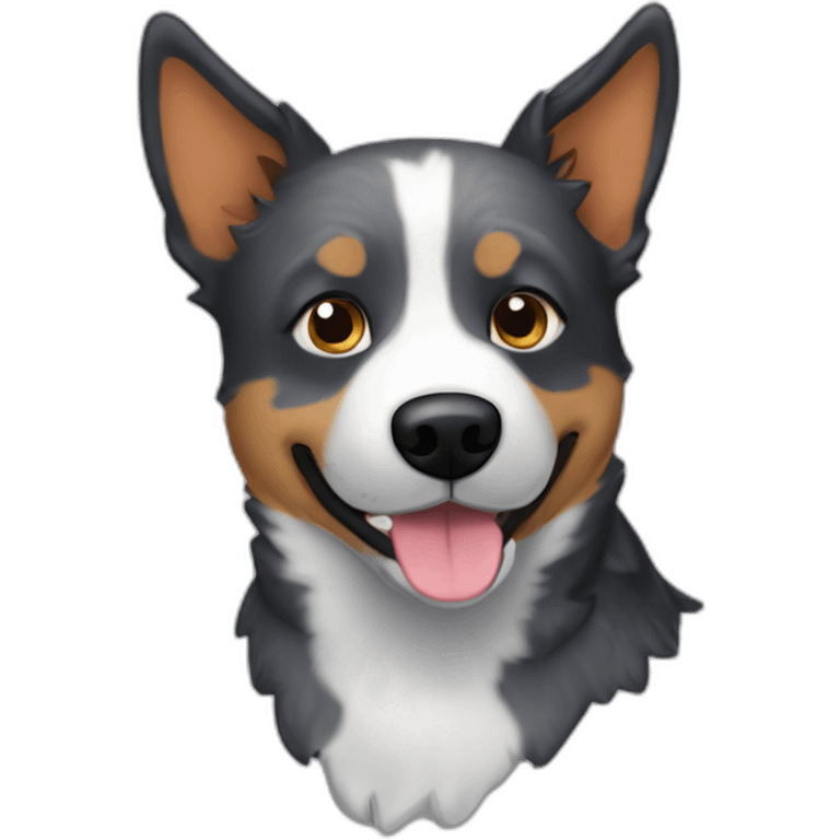 Blue heeler catle dog emoji