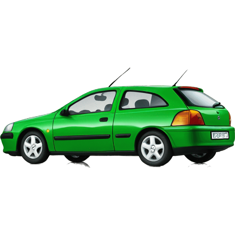 Green Opel Astra Merit 1997 emoji