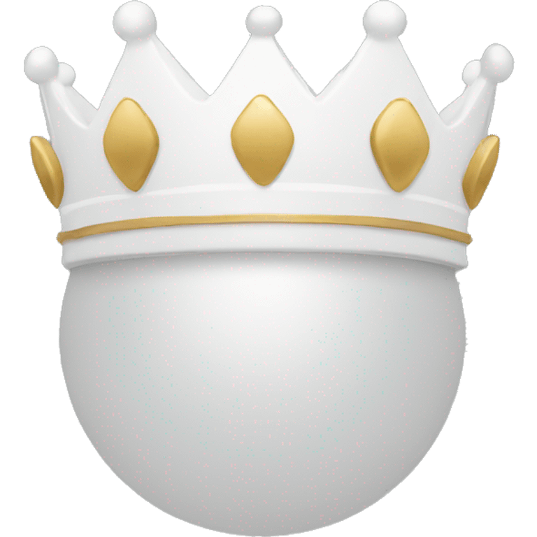 white crown emoji