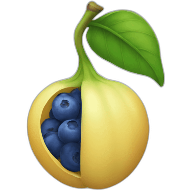 blue fruit logo emoji