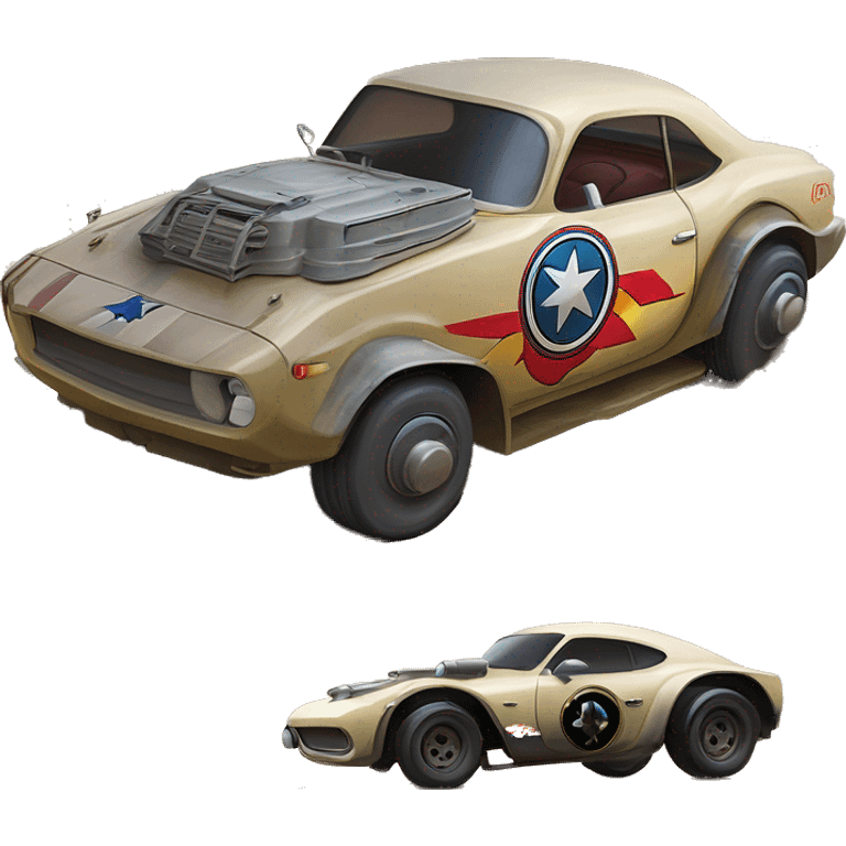 Linda Carter’s WW2 Wonder Woman Long wheelbase widened ground effects Scion FR-S desert hyper race car emoji