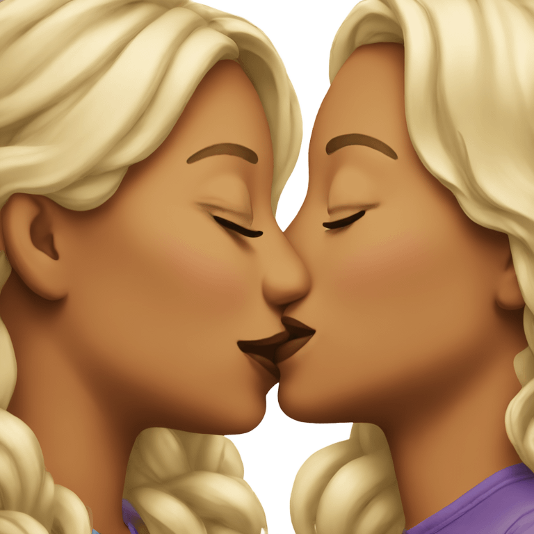 lesbians kissing  emoji