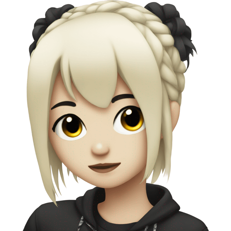 Emo anime girl emoji