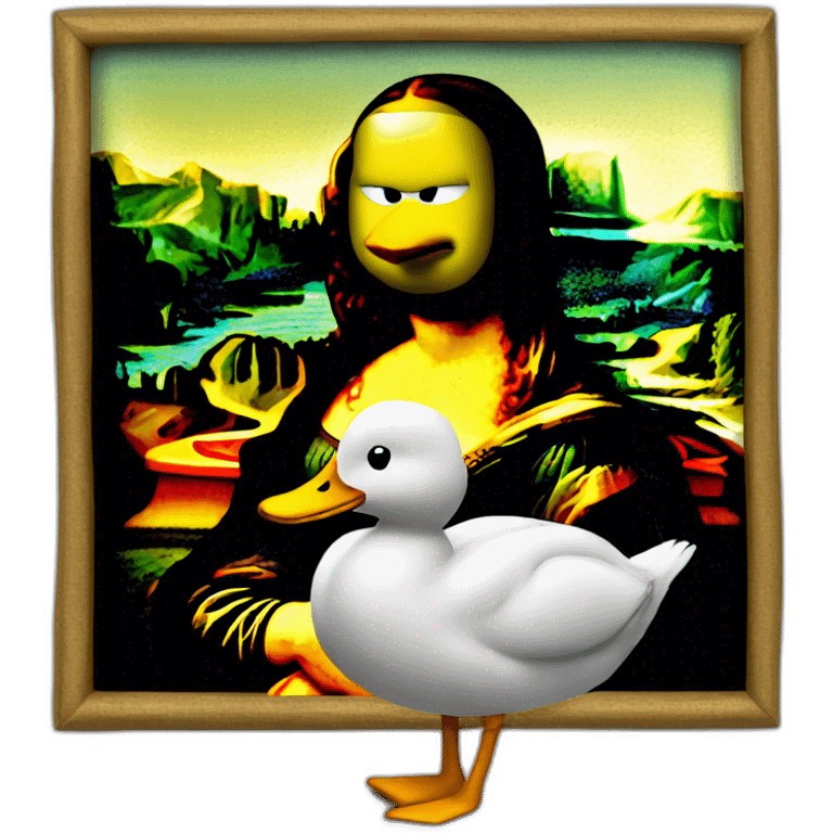 Mona lisa duck emoji