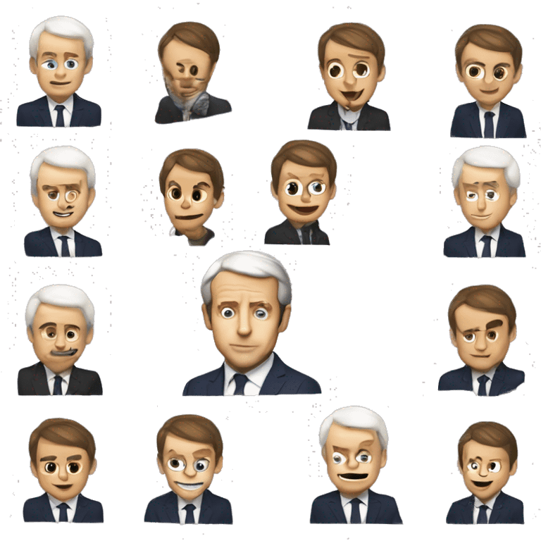 Emmanuel macron Chie au pot emoji