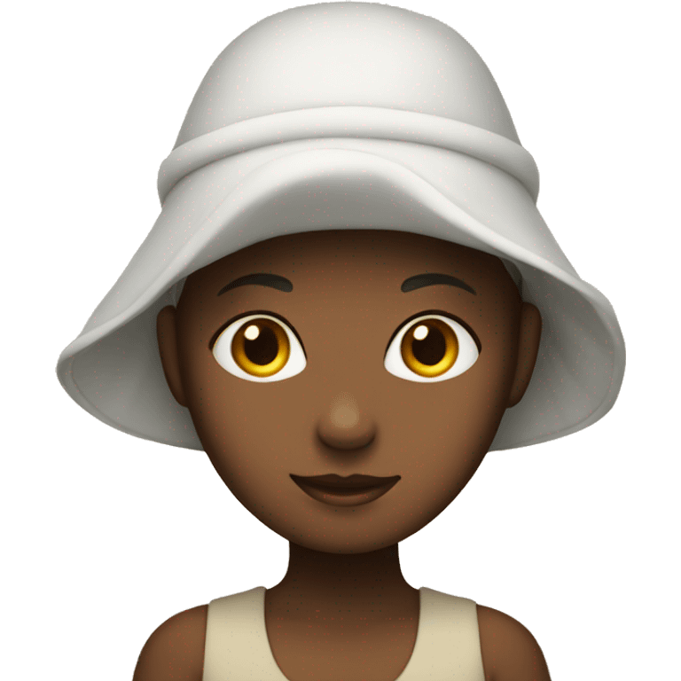 Girl with bonnet on emoji