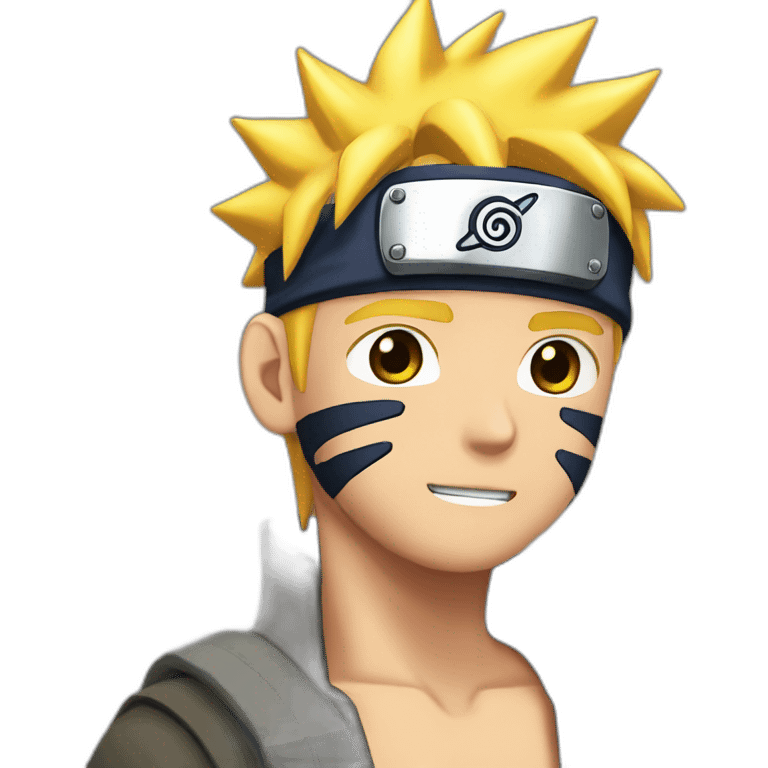 Naruto en train de faire un malaise emoji