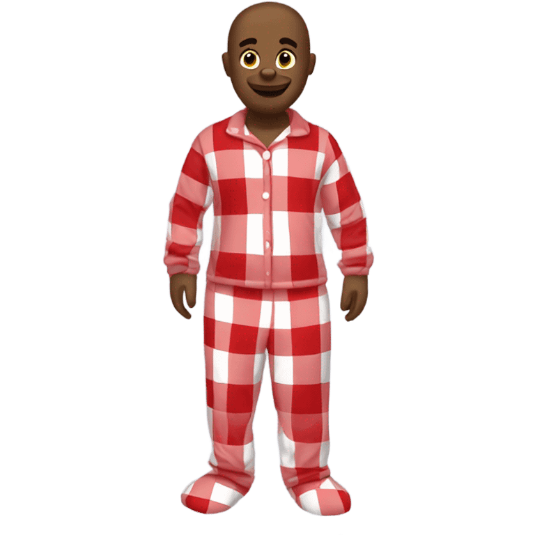 red checkered pajamas emoji