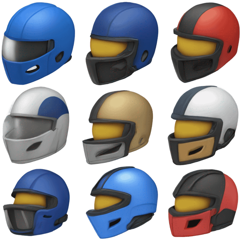 Michael J Caboose res vs blue helmet emoji