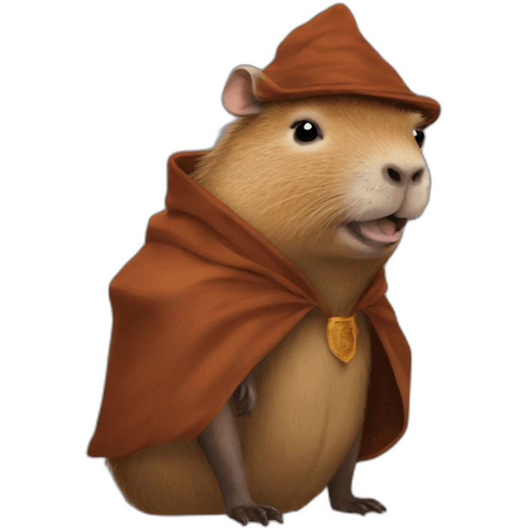 capybara in harry potter costume  emoji