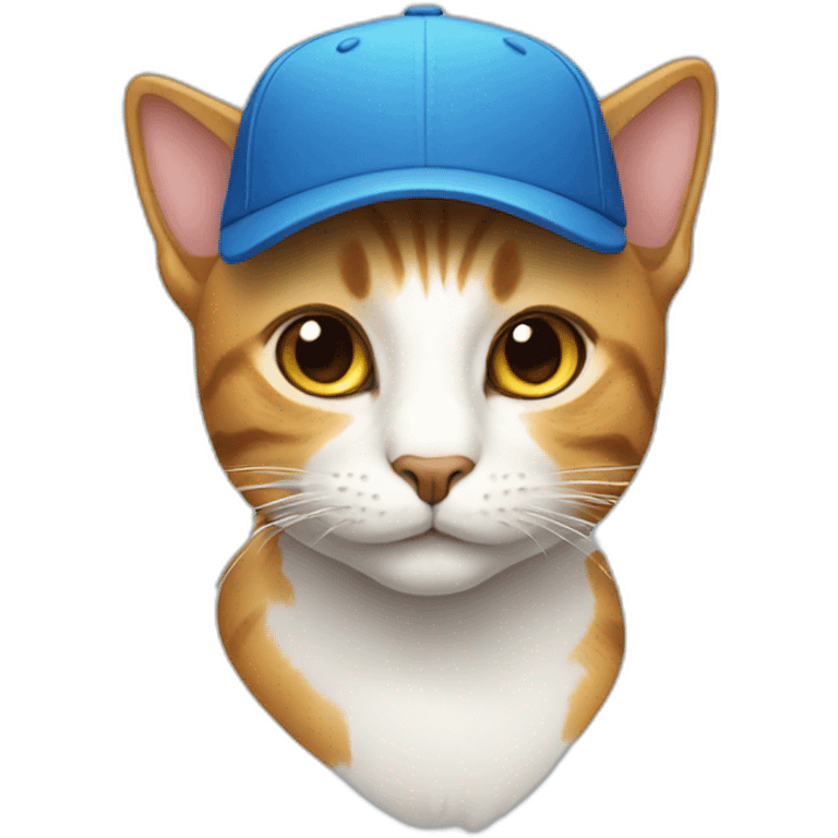 Cat wearing cap emoji