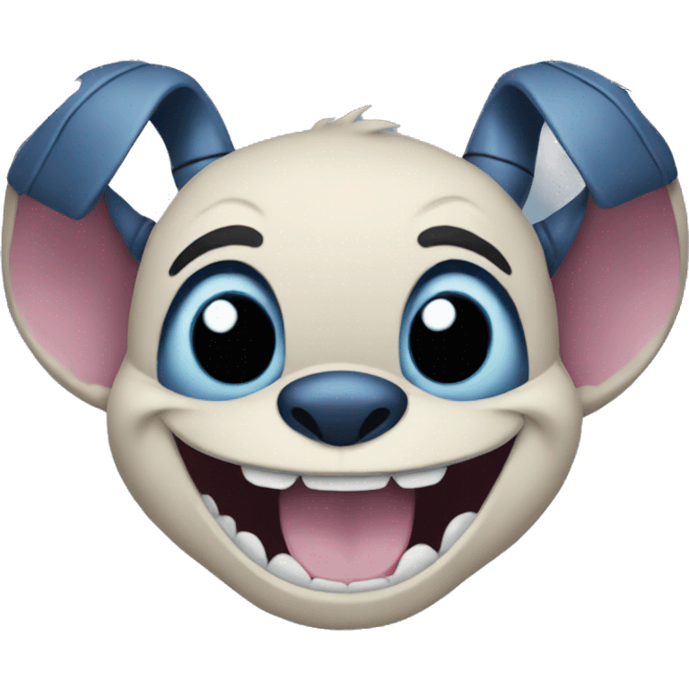 Happy stitch emoji