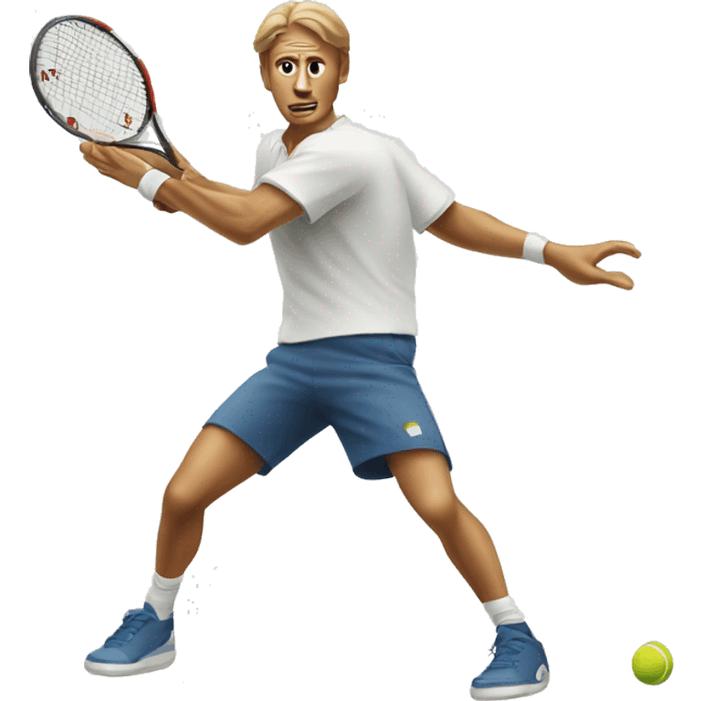 Man forehand tennis emoji