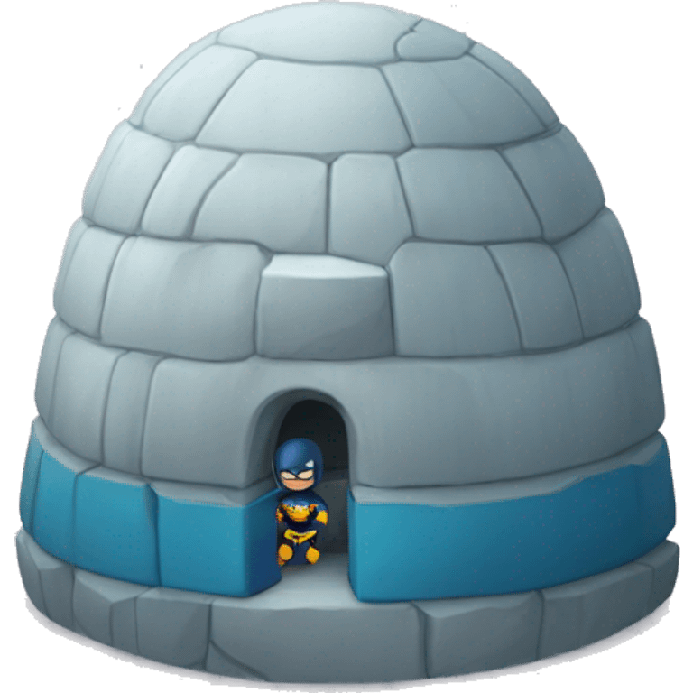 igloo + superhero emoji