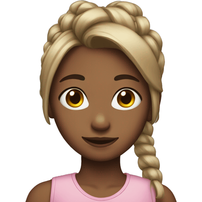 Girl with ponytails emoji