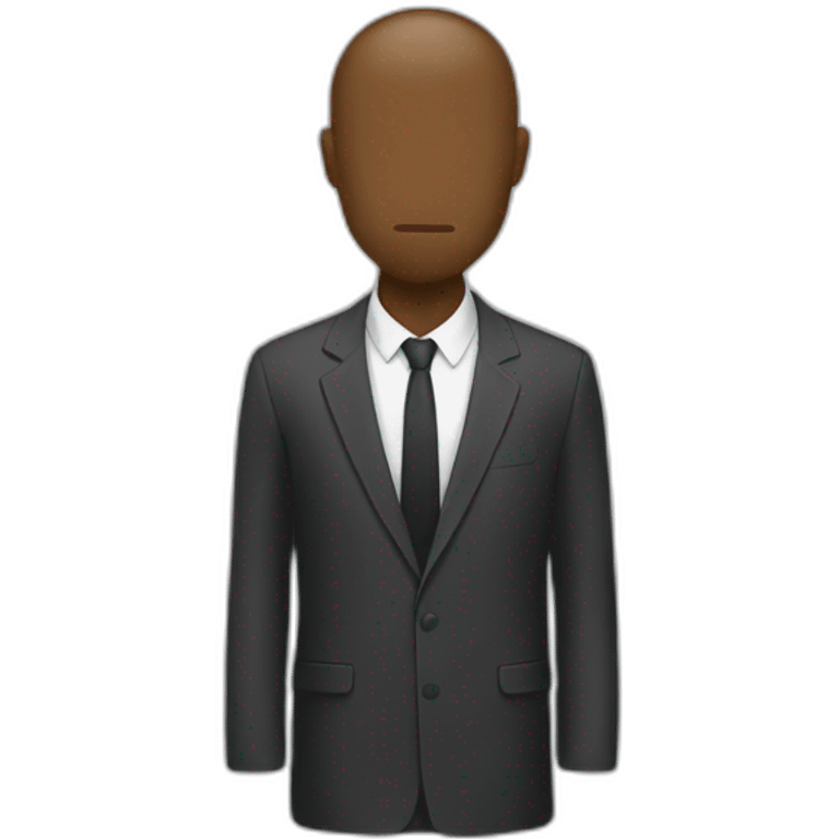 Faceless man emoji