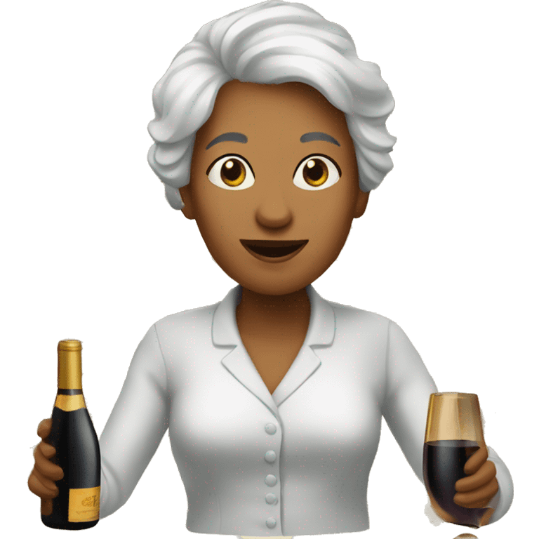 Wine aunt emoji