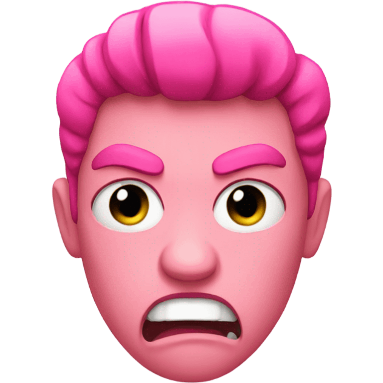 Pink angry emoji  emoji