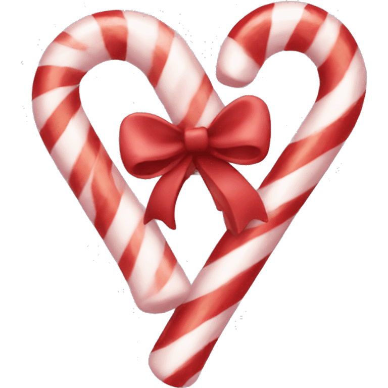 Candy cane heart emoji