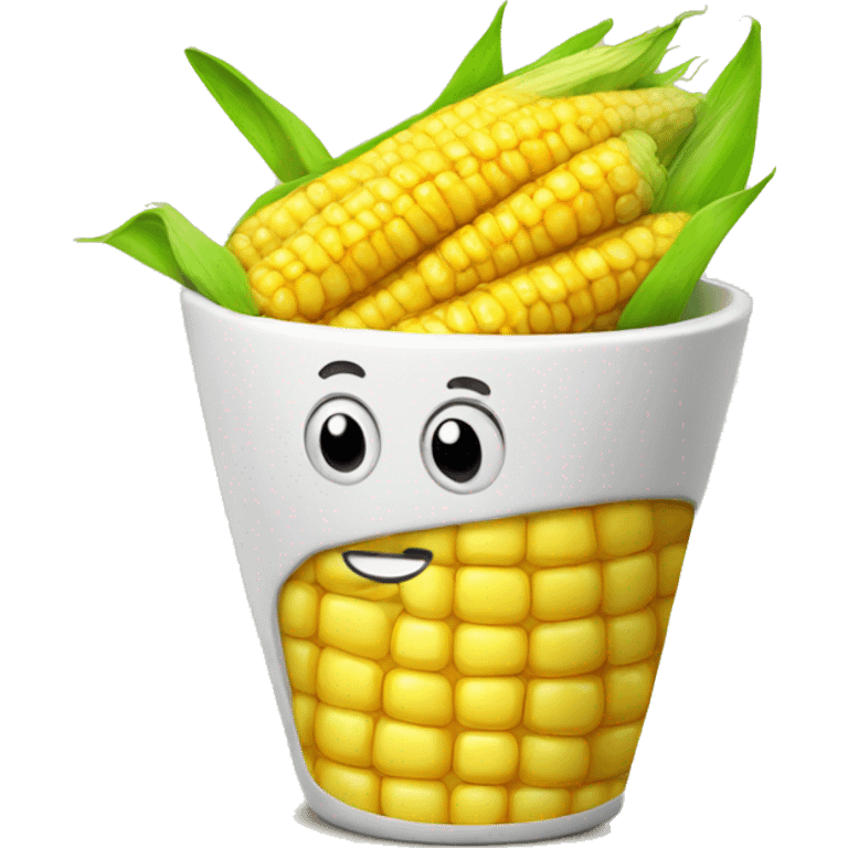 Corn in a cup  emoji