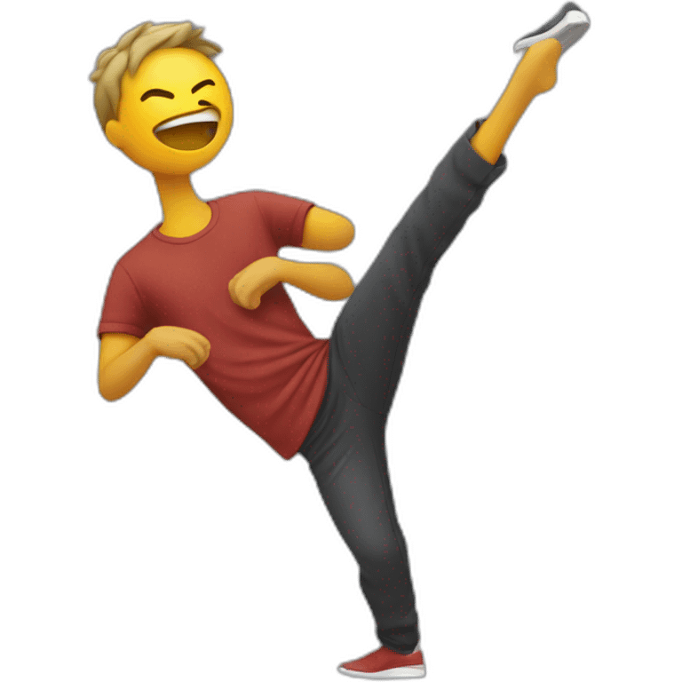 Personne qui fait un dab emoji