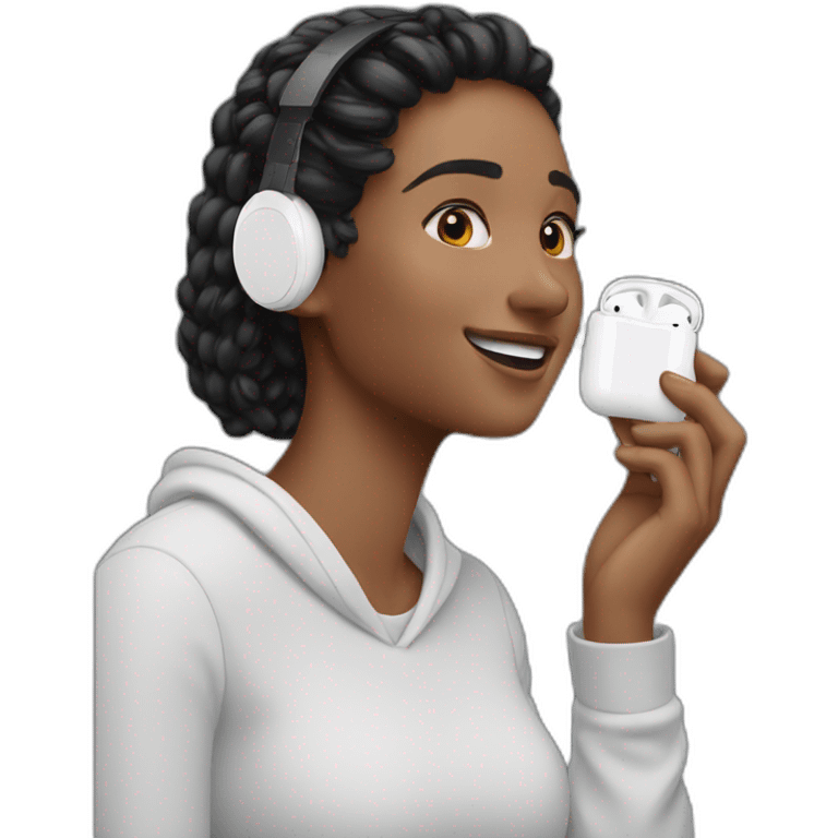 airpods black emoji