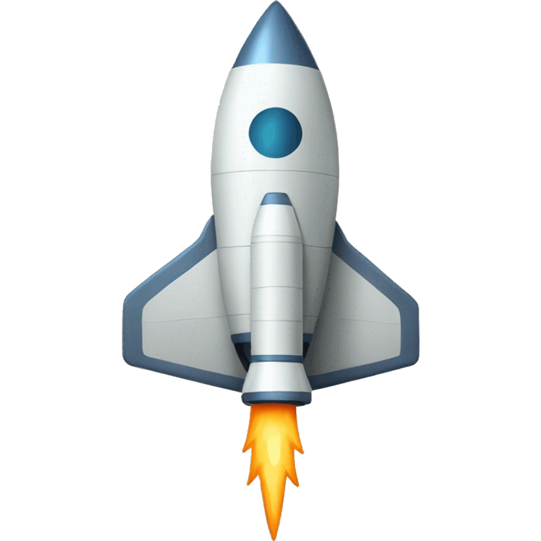 flat rocketship icon  emoji