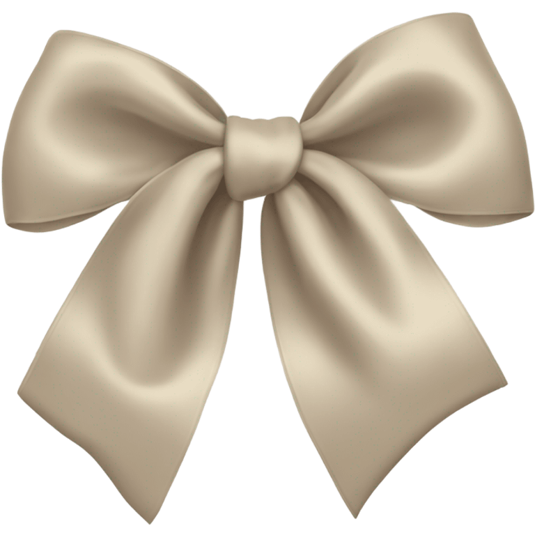 Beige bow emoji