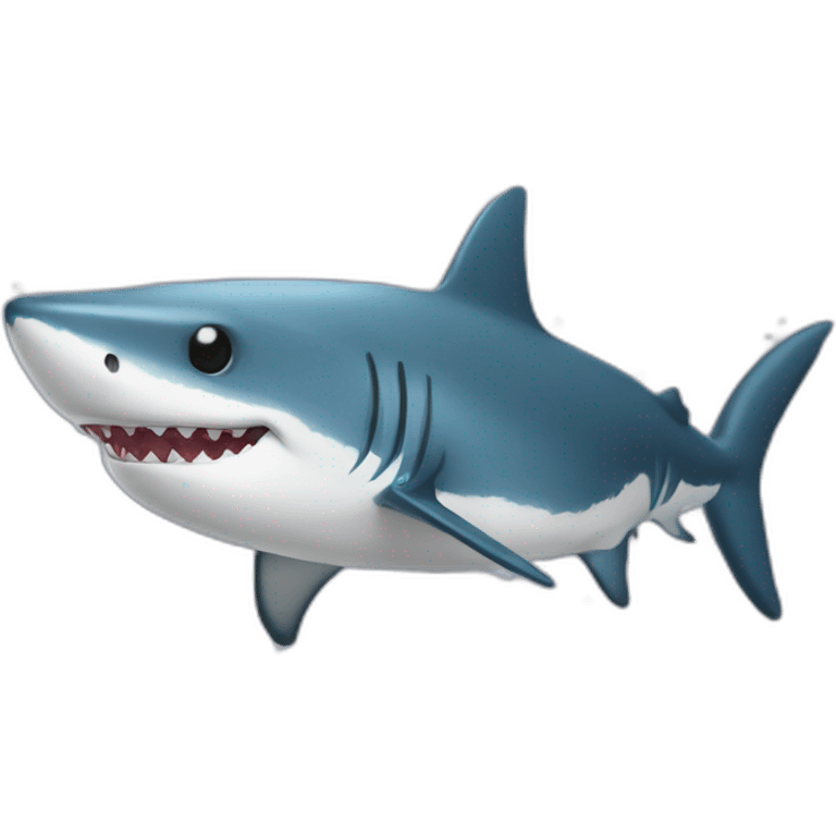 Un requin dans une tenue de polka  emoji