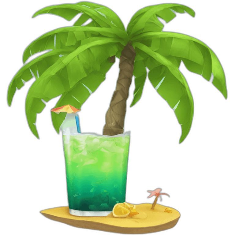 Drink beach sea palmer tree emoji