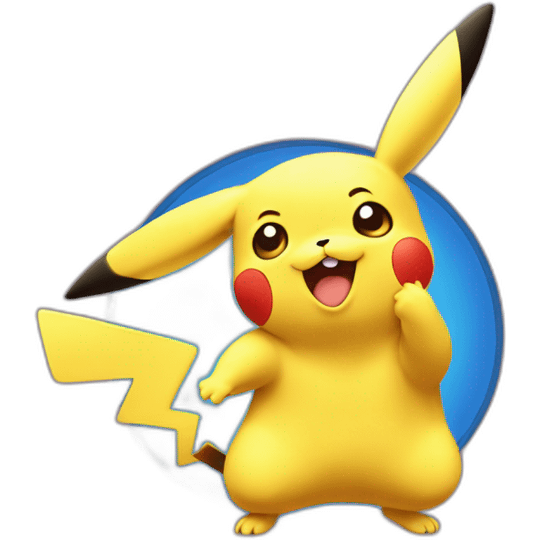 Pikachu qui rit emoji