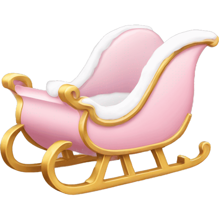 light pink sleigh emoji