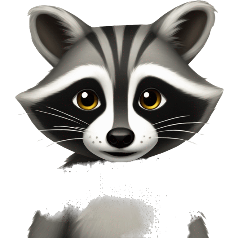 Coquette raccoon  emoji