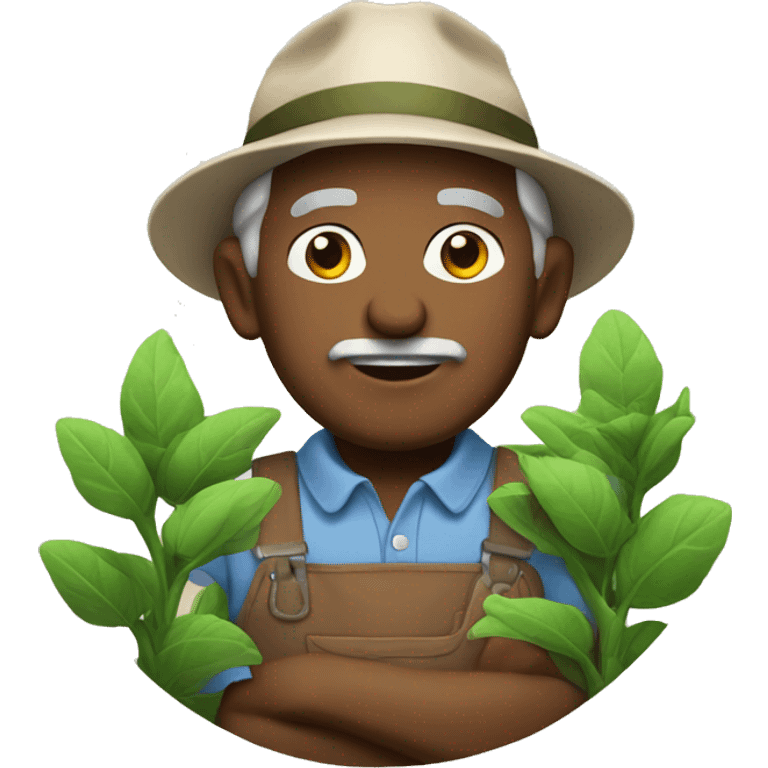 grandfather gardener emoji