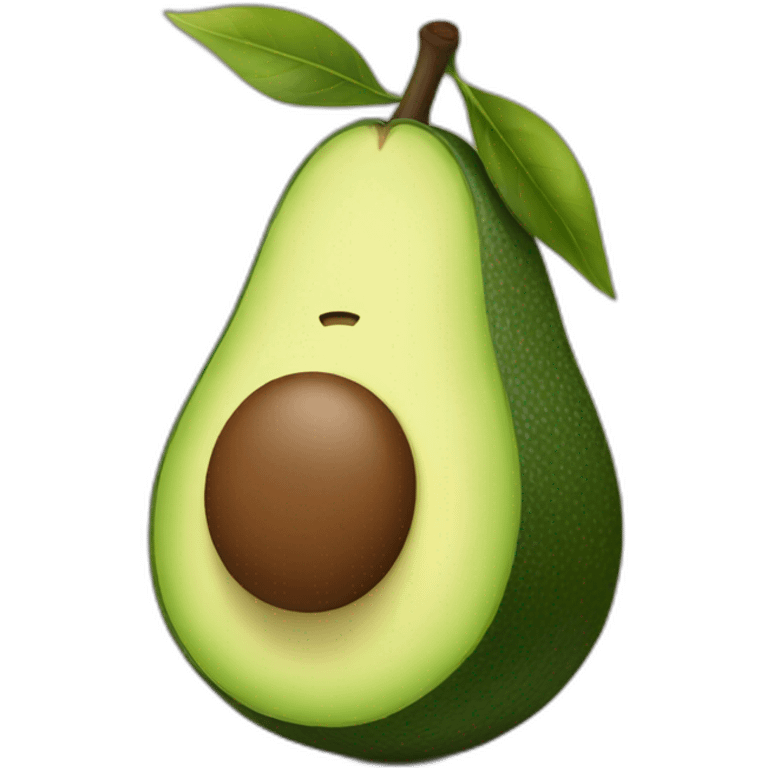 Happy avocado emoji