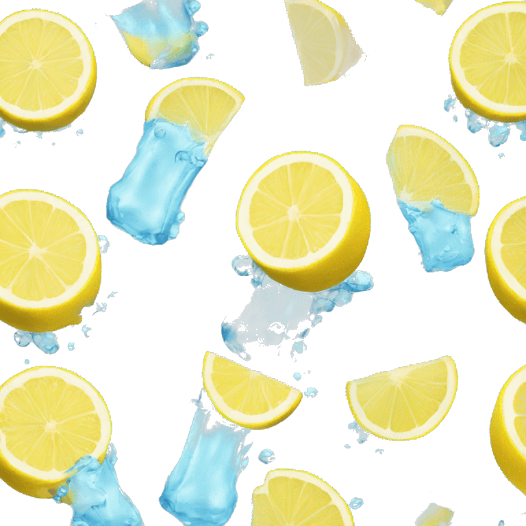 water with lemon slices emoji