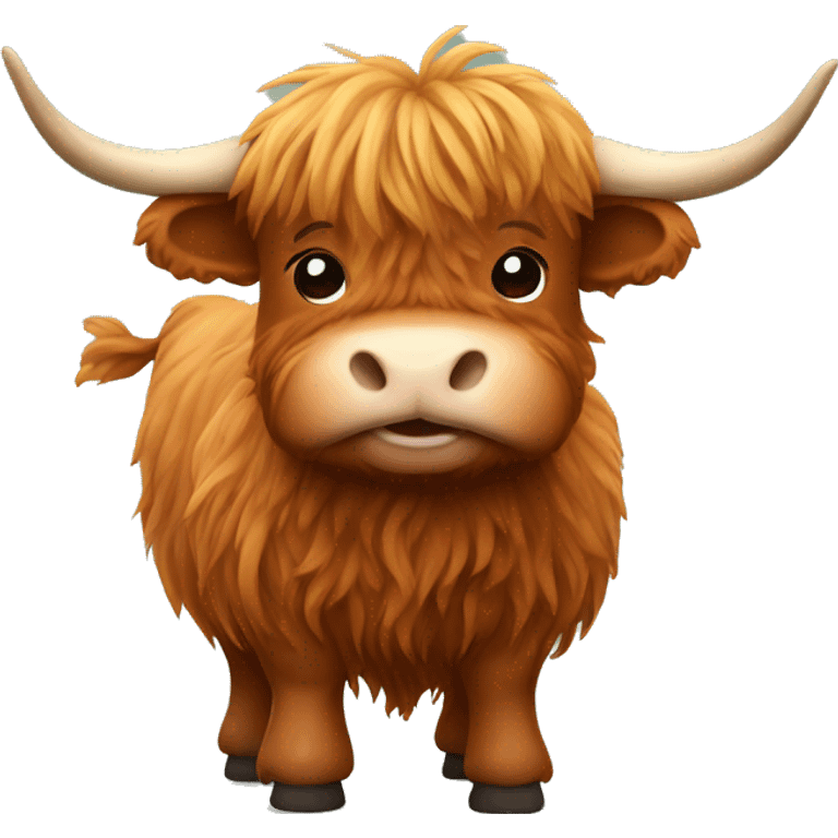 Mini highland cow emoji