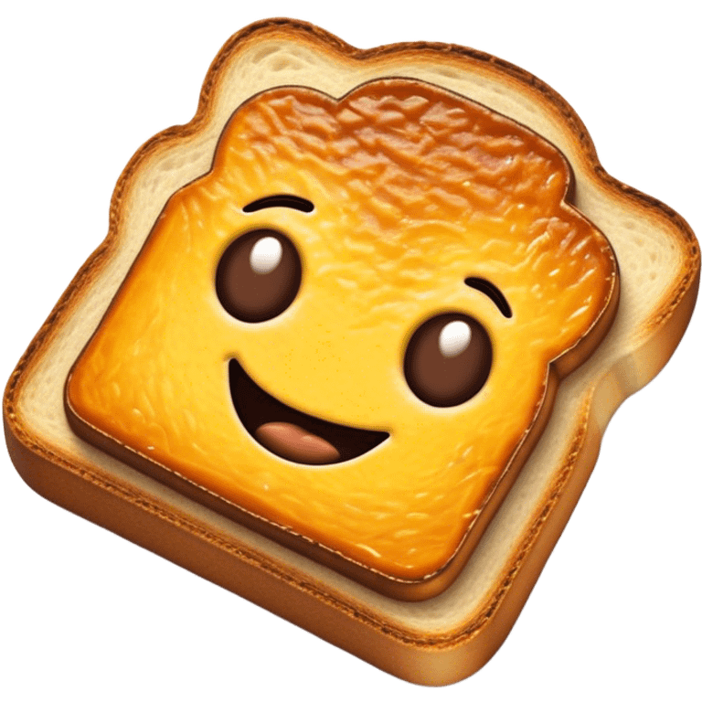 Cinematic Realistic Vegemite on Toast Dish Emoji, depicted with a generous spread of savory Vegemite on perfectly toasted bread, rendered with vibrant textures and warm lighting that captures its uniquely Australian flavor. emoji