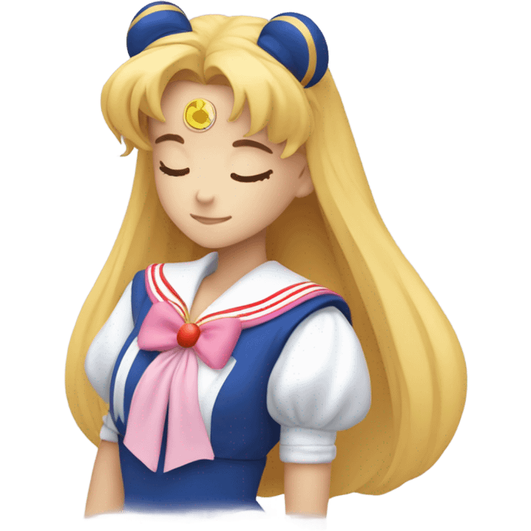 sailor moon girl sleeping emoji