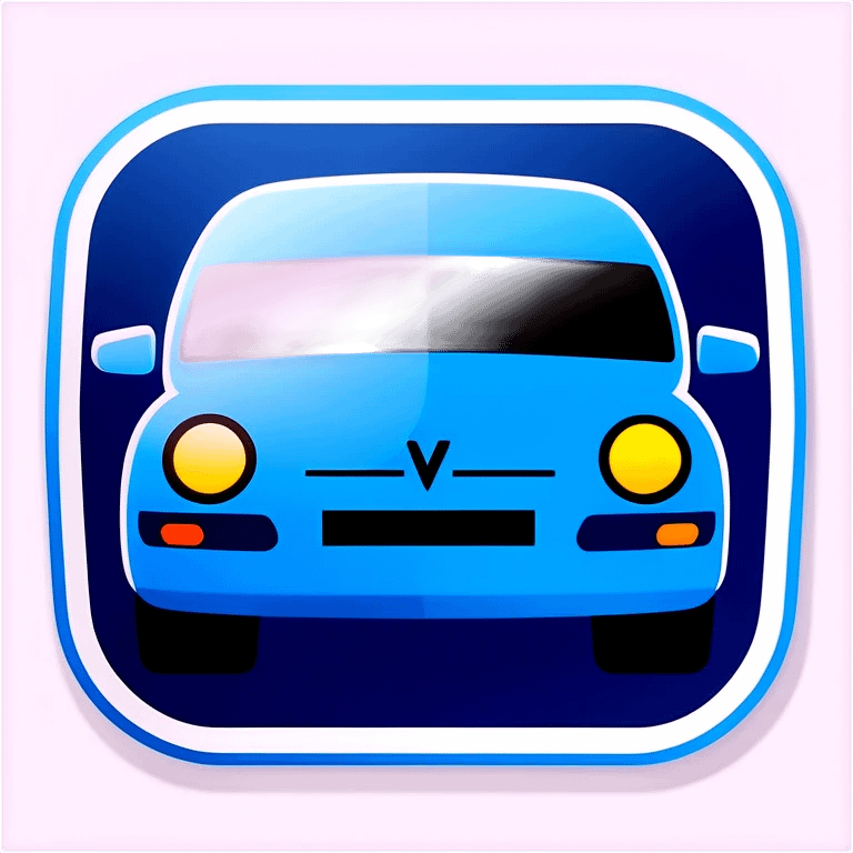 Blaue ladesäule für Elektroautos emoji