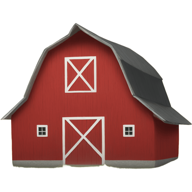 Red barn  emoji