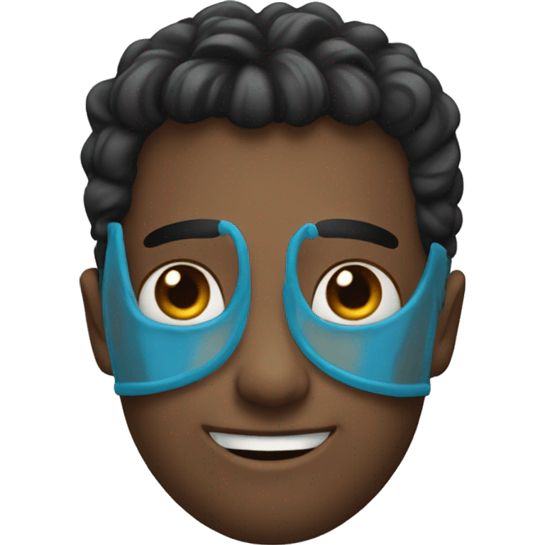 Bleu hreat with A emoji