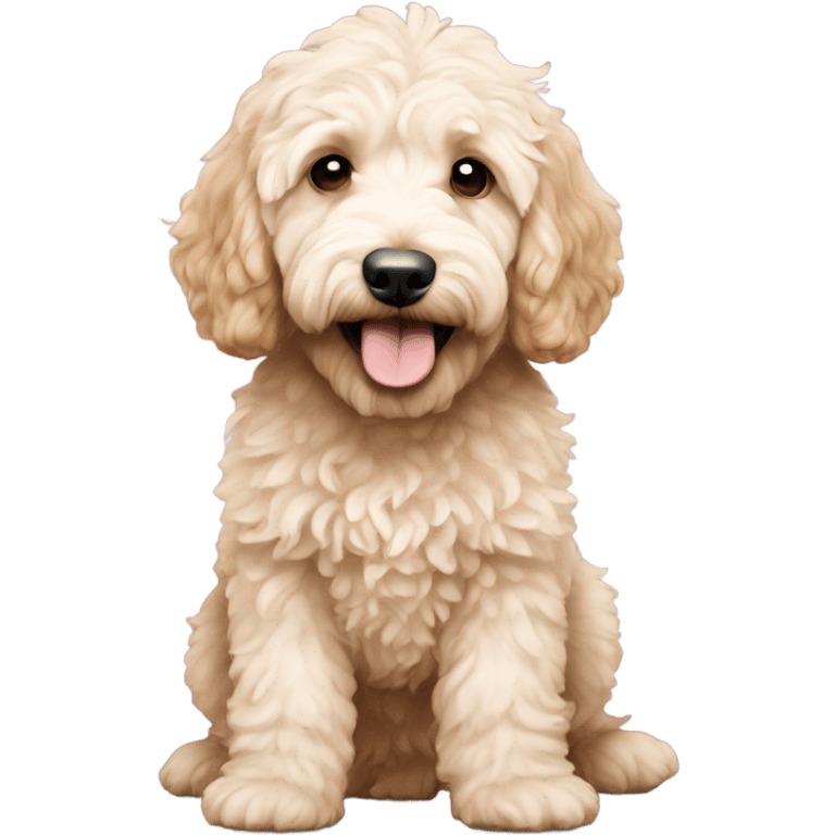 Mini goldendoodle  emoji