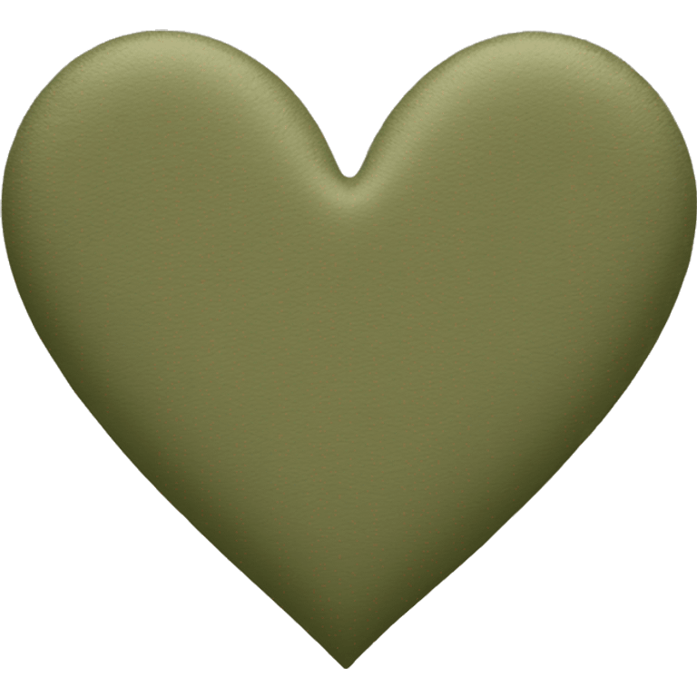 Khaki green heart emoji