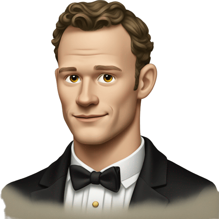 Jonathan Toews in black tuxedo; Renaissance art style emoji