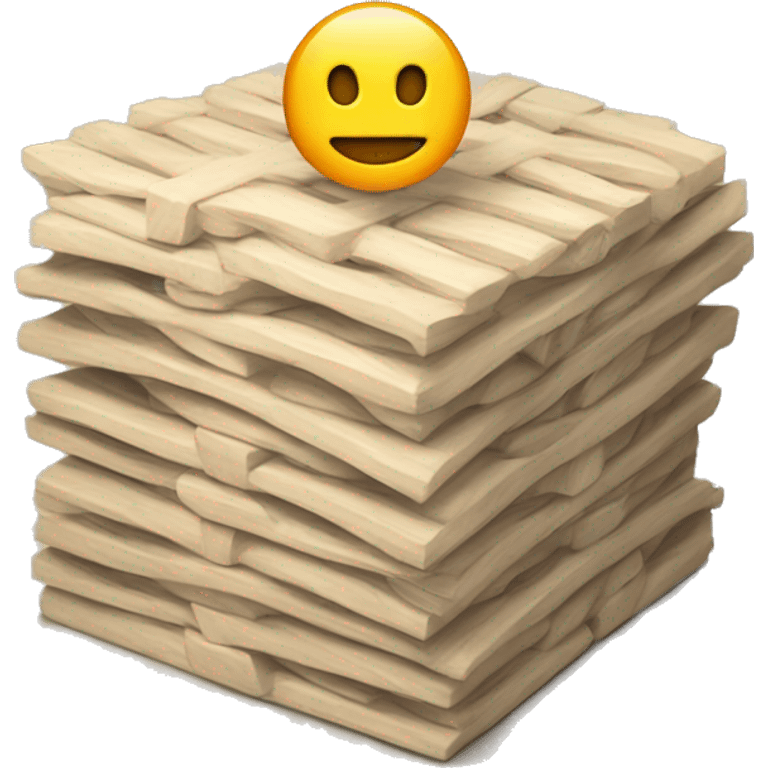 M stacked on top of W emoji