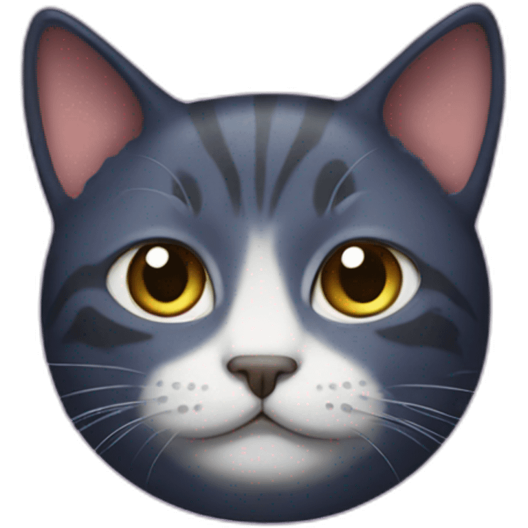 Cat with galaxy skin emoji