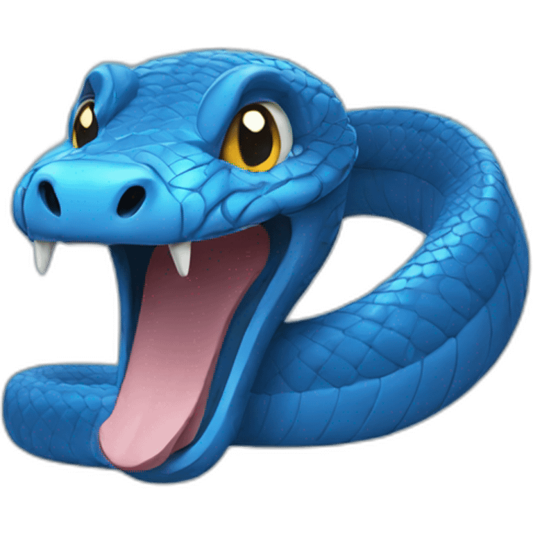 blue cobra emoji