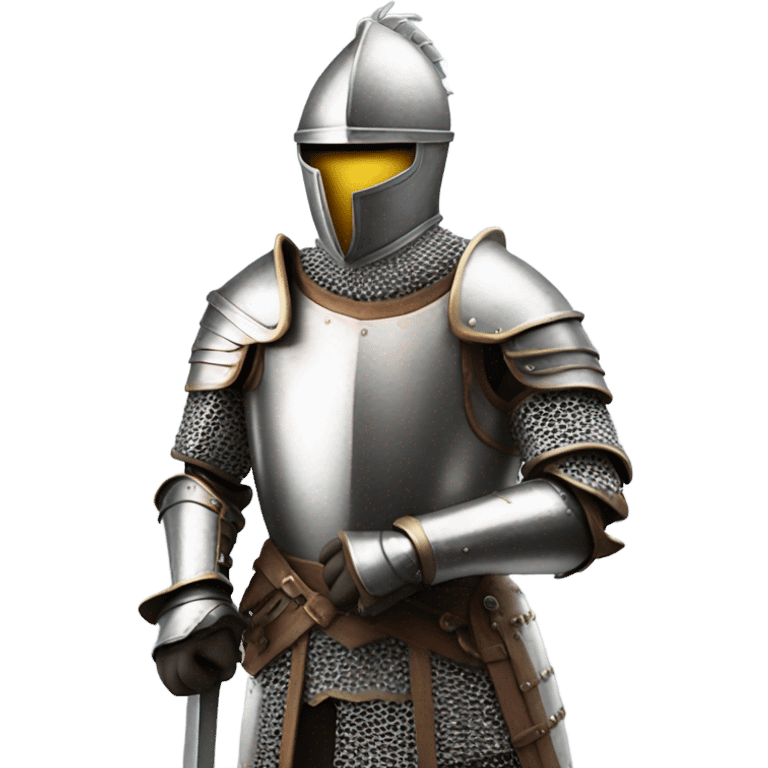 Knight in shining armor in a movie emoji